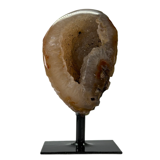 Kleine agaat rots op standaard