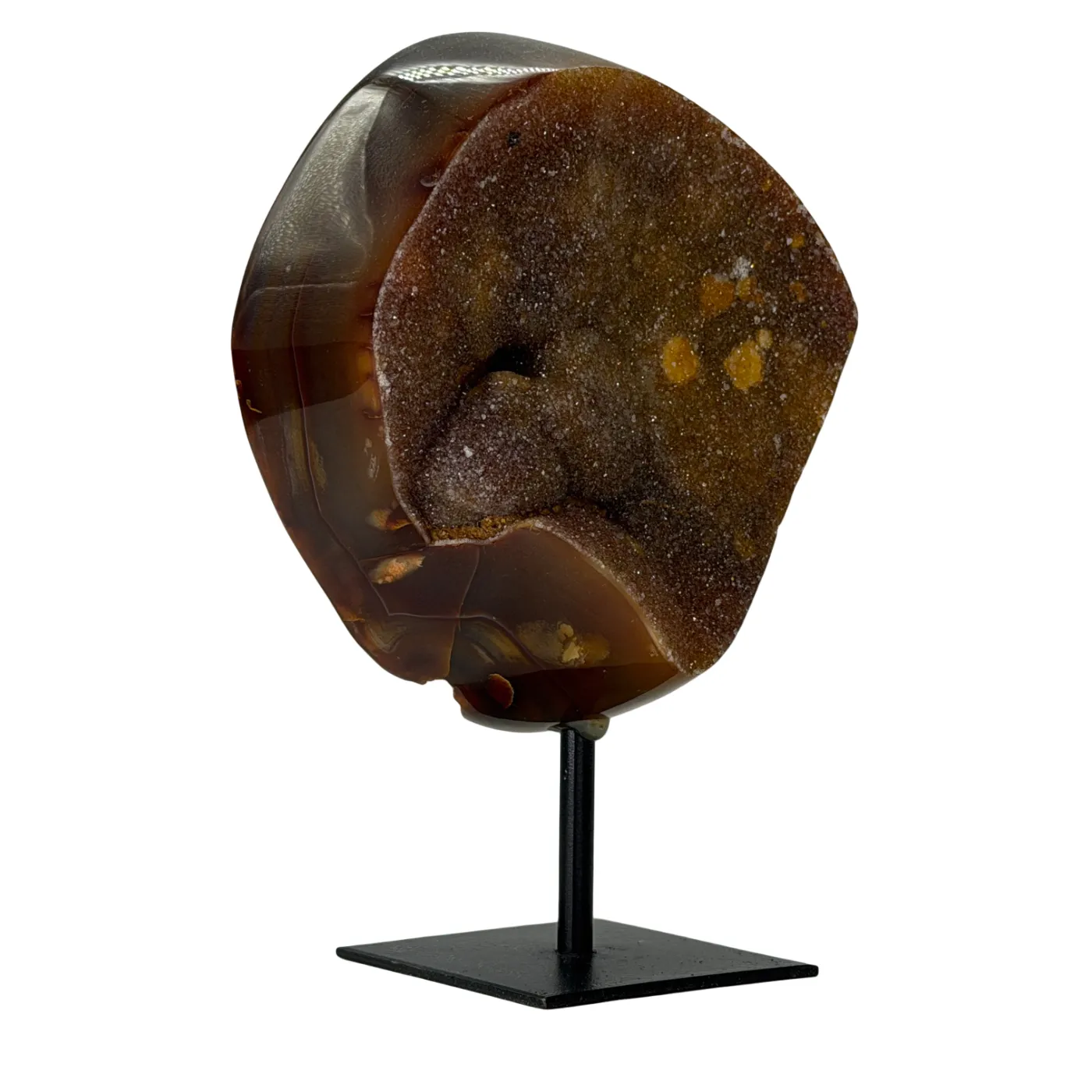 Rots agaat op standaard - Middel formaat