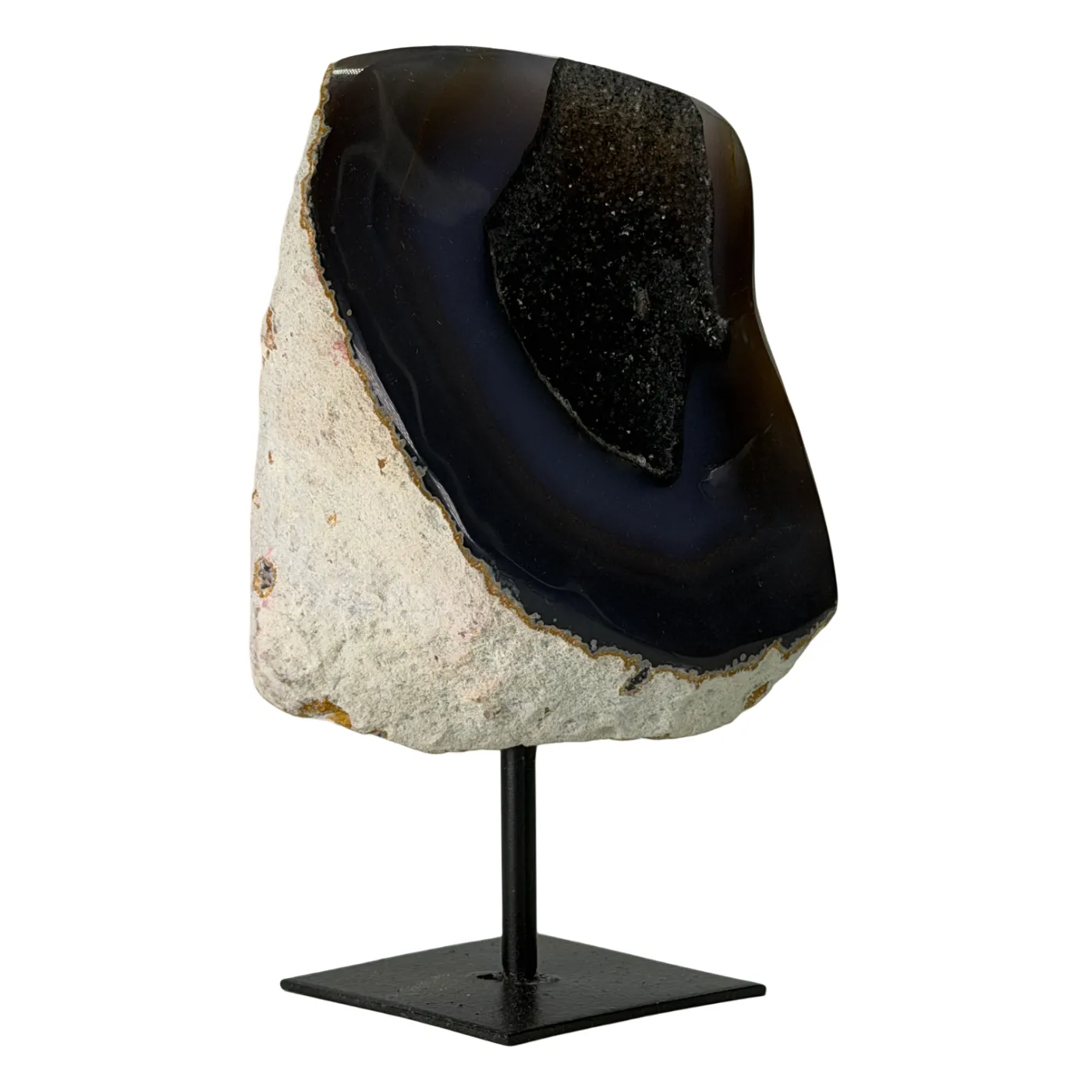 Rots agaat op standaard - Middel formaat