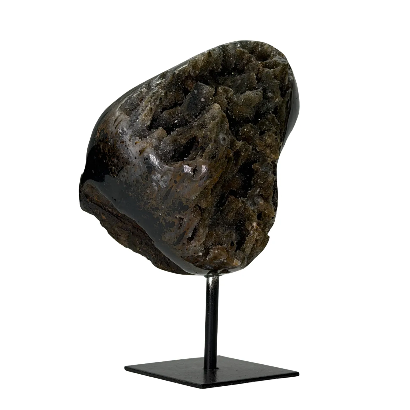 Rots agaat op standaard - Middel formaat