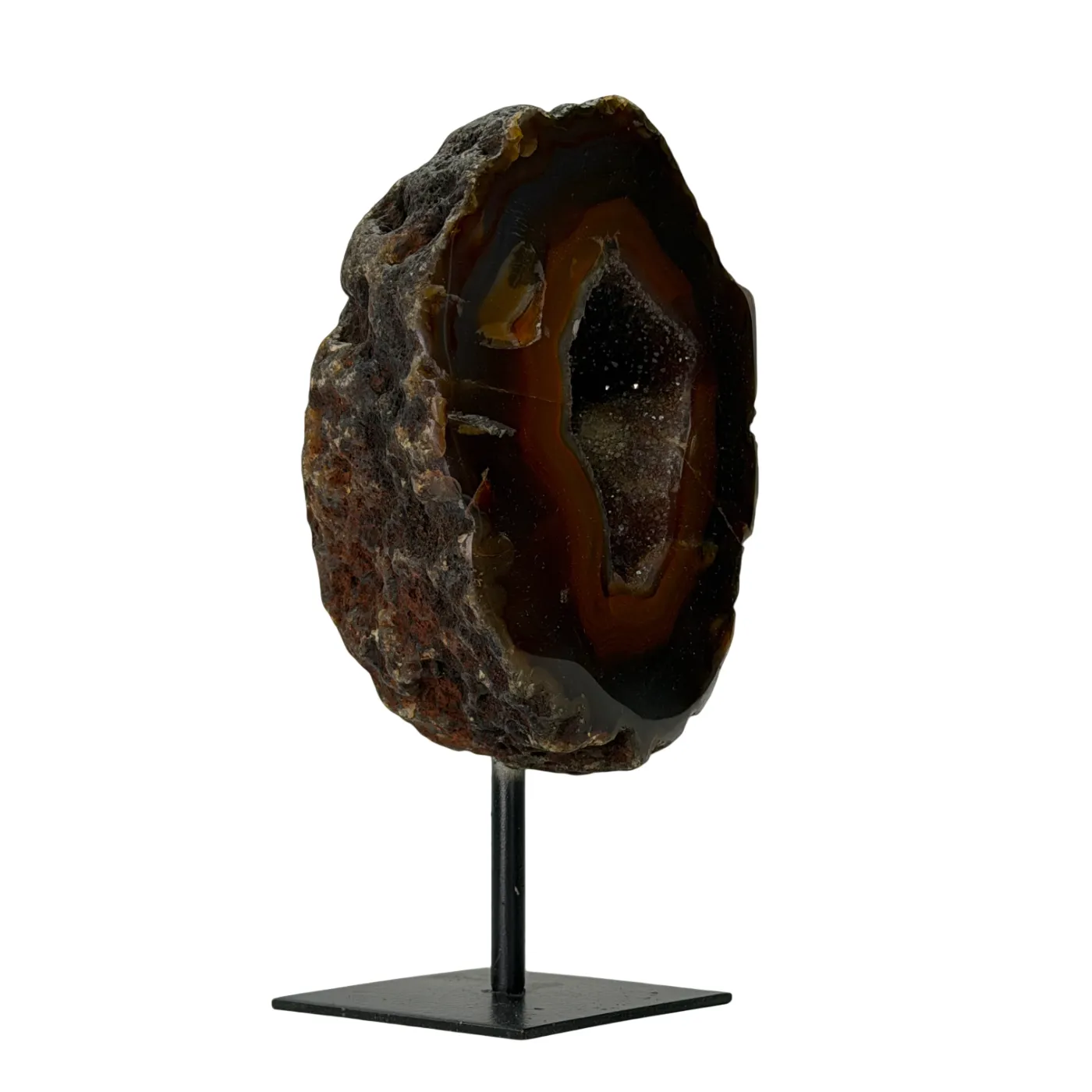 Rots agaat op standaard - Middel formaat