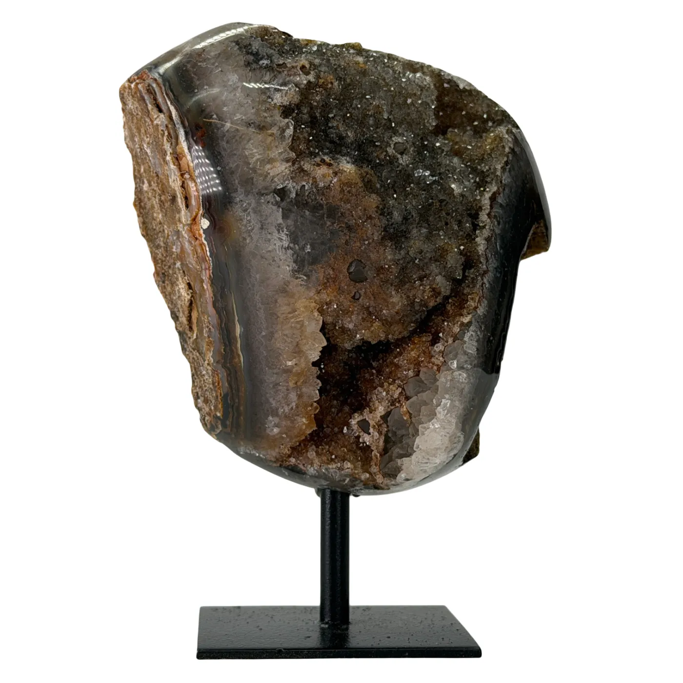 Rots agaat op standaard - Middel formaat