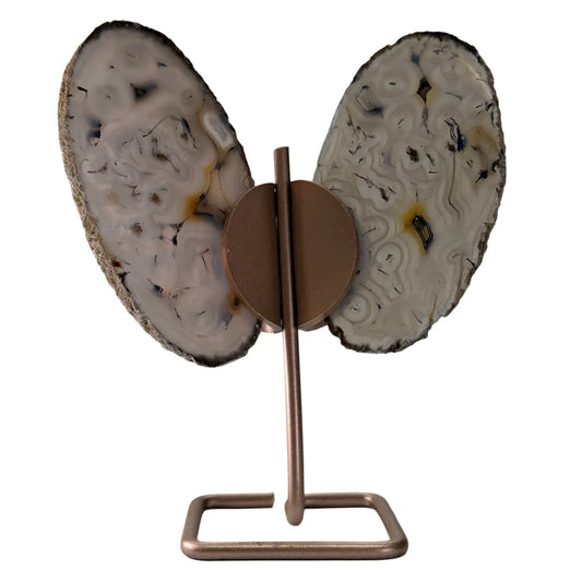 Agaat Vlinder op Gouden Standaard