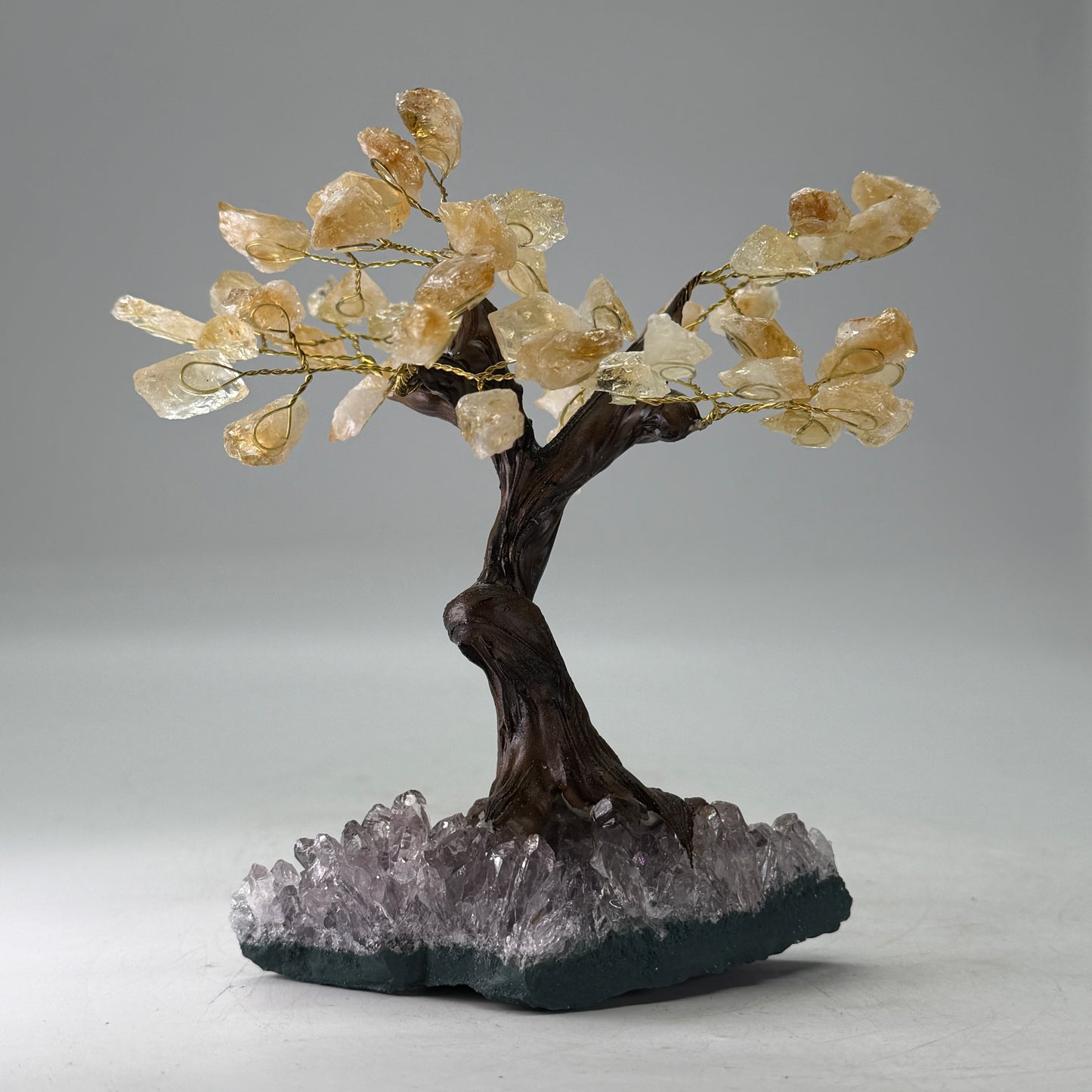 Citrien edelsteen boom van 15 cm