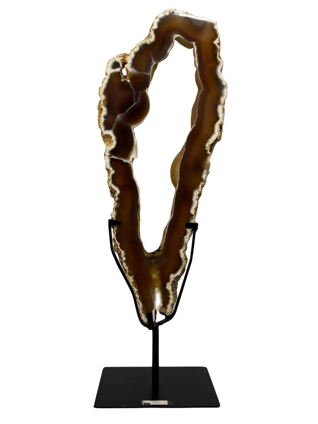 Uniek agaat portaal uit Brazilië op standaard - 65 cm