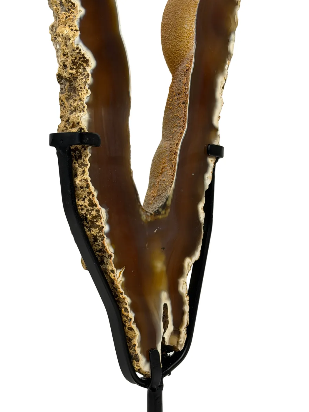 Uniek agaat portaal uit Brazilië op standaard - 65 cm