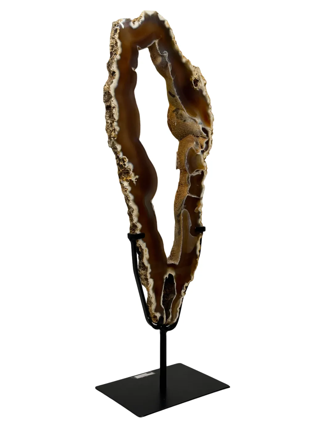 Uniek agaat portaal uit Brazilië op standaard - 65 cm