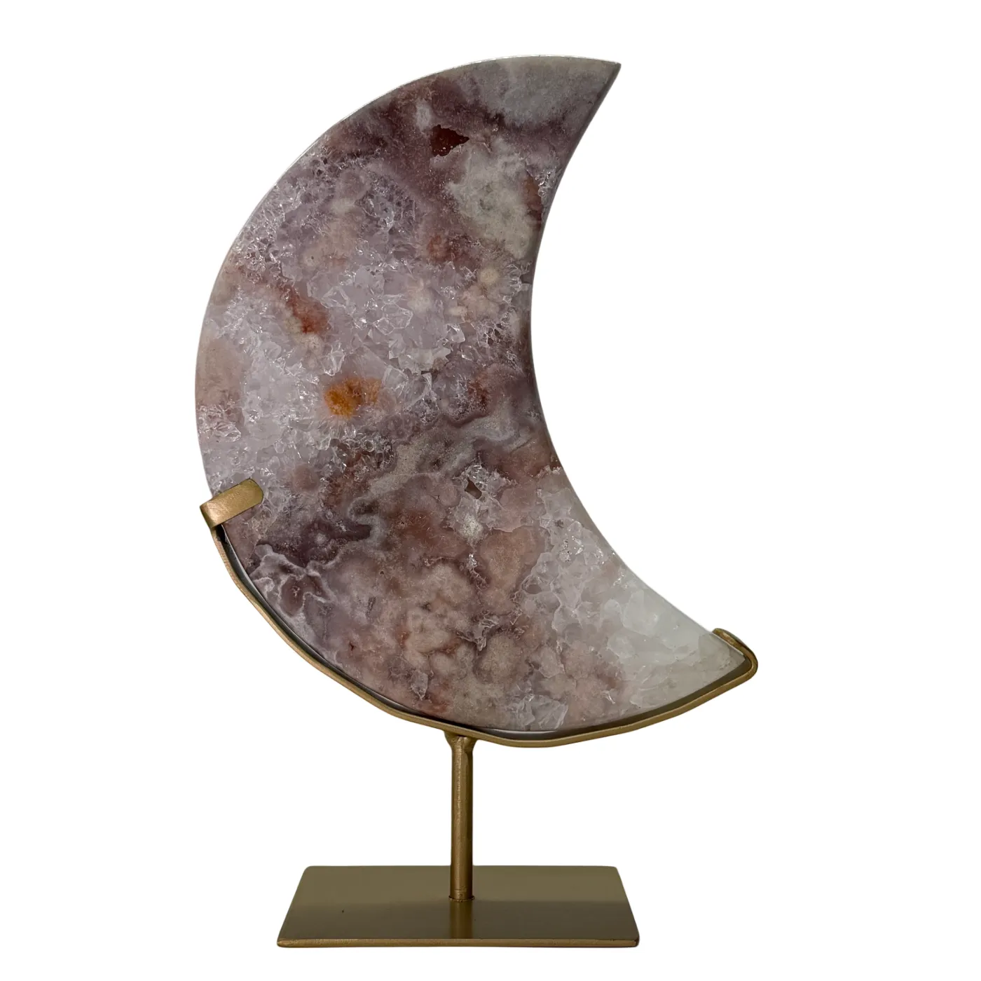 Roze Amethist Maan op Standaard - 2,3 kg - 30 cm