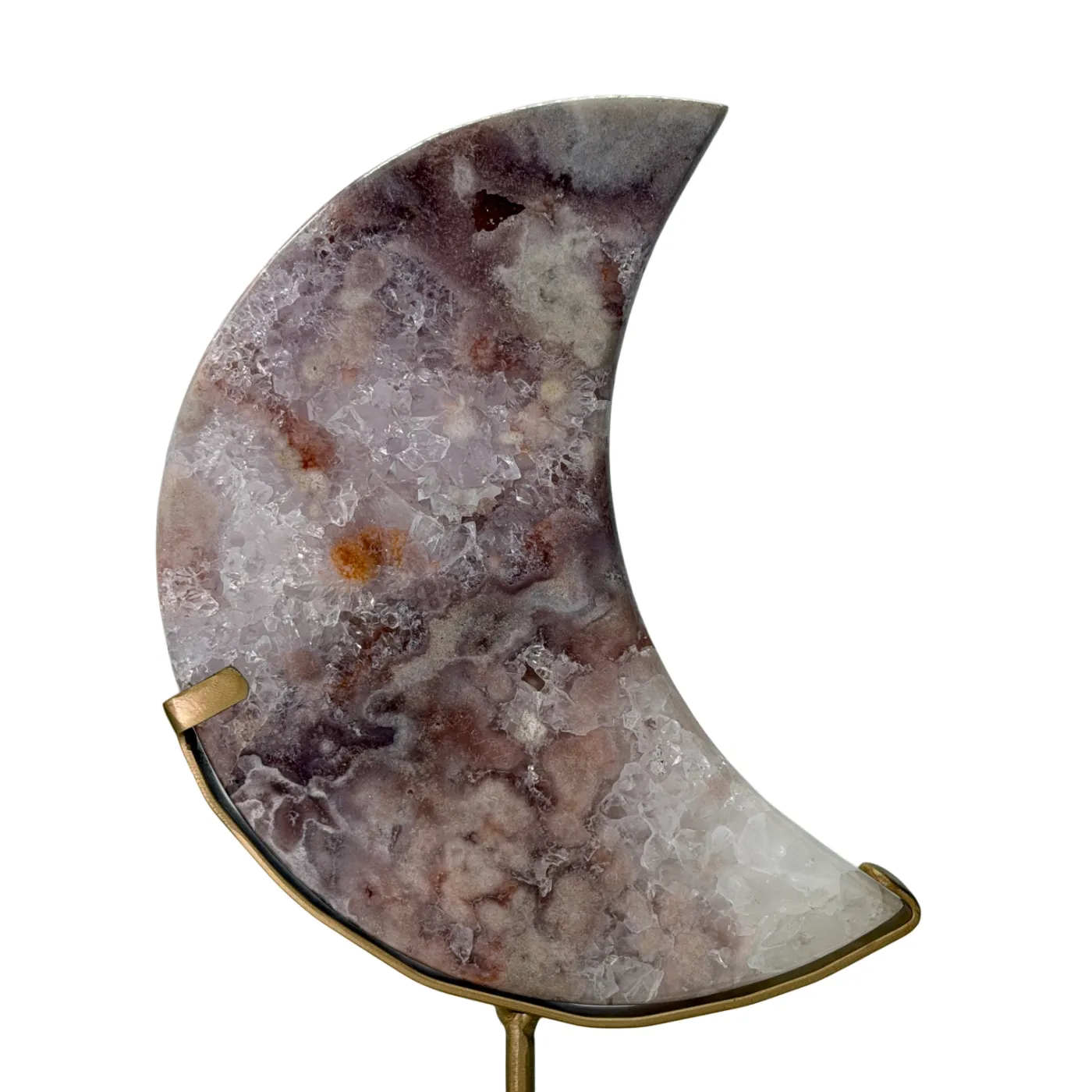 Roze Amethist Maan op Standaard - 2,3 kg - 30 cm