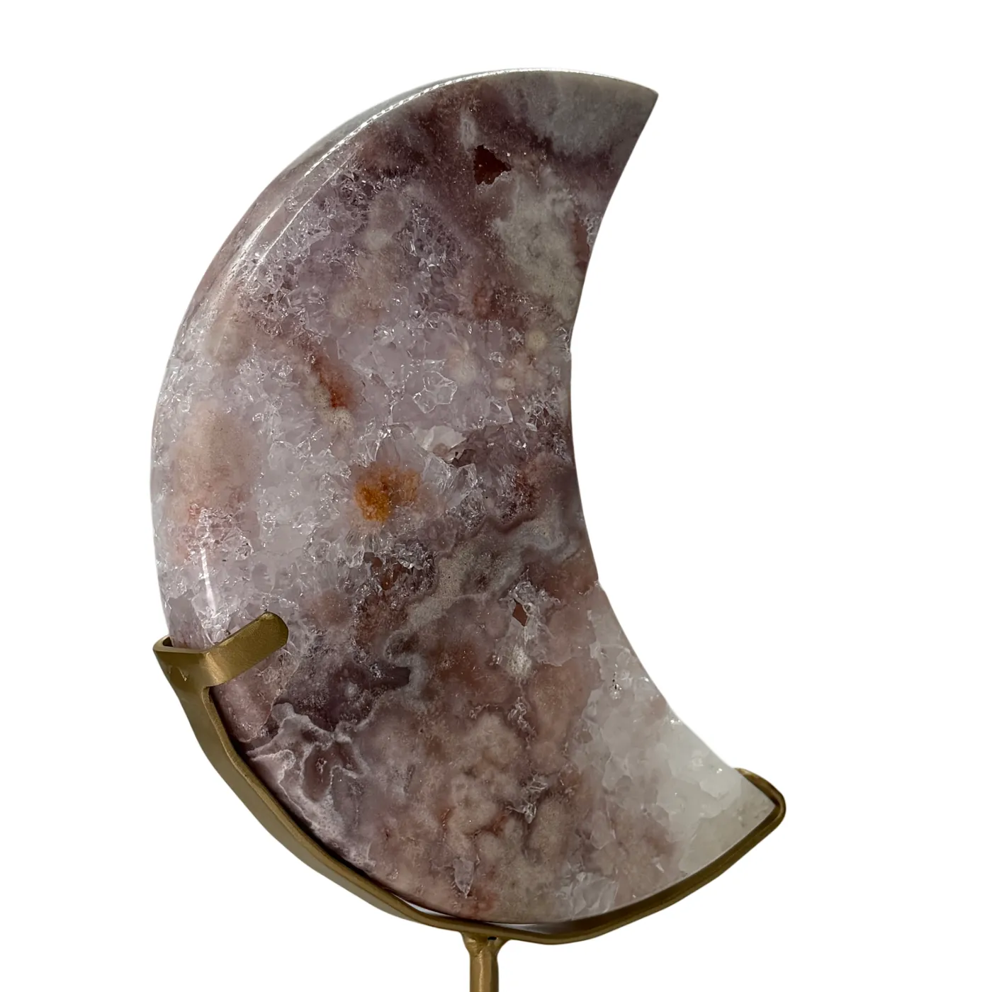 Roze Amethist Maan op Standaard - 2,3 kg - 30 cm