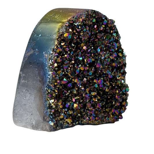 Kleine titanium rainbow kwarts