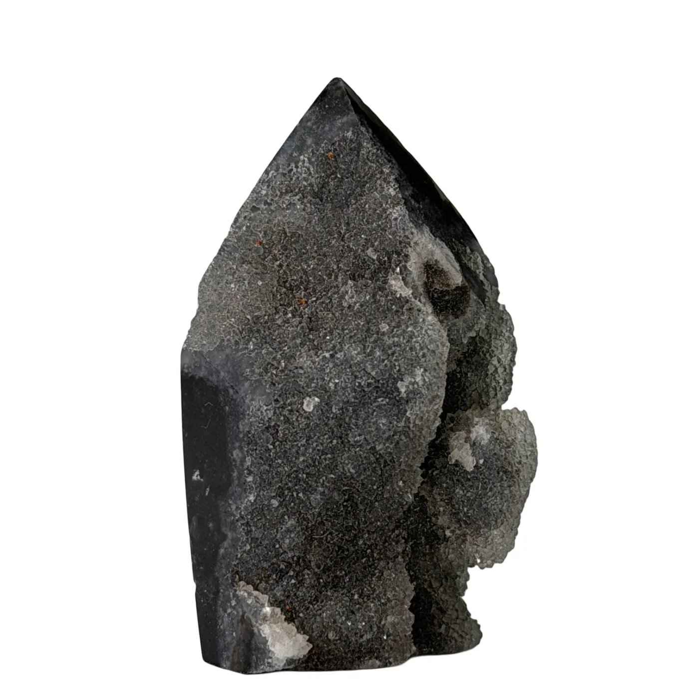 Kleine Sfaleriet Toren met Kwarts – Geslepen Punt ca. 6 cm