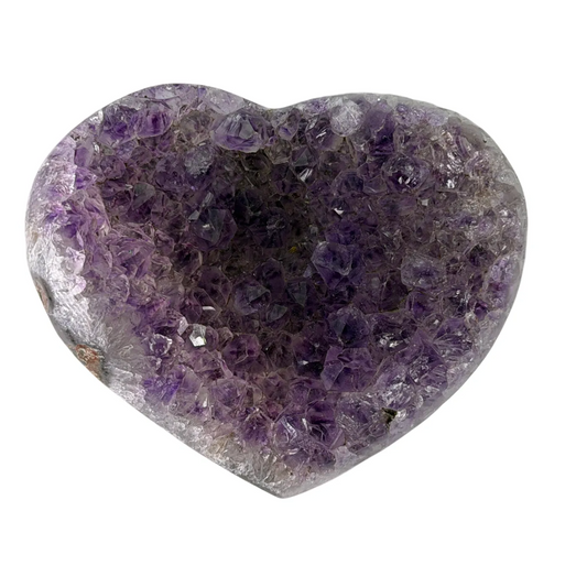 Amethist Hart – Natuurlijke Paarse Edelsteen uit Brazilië