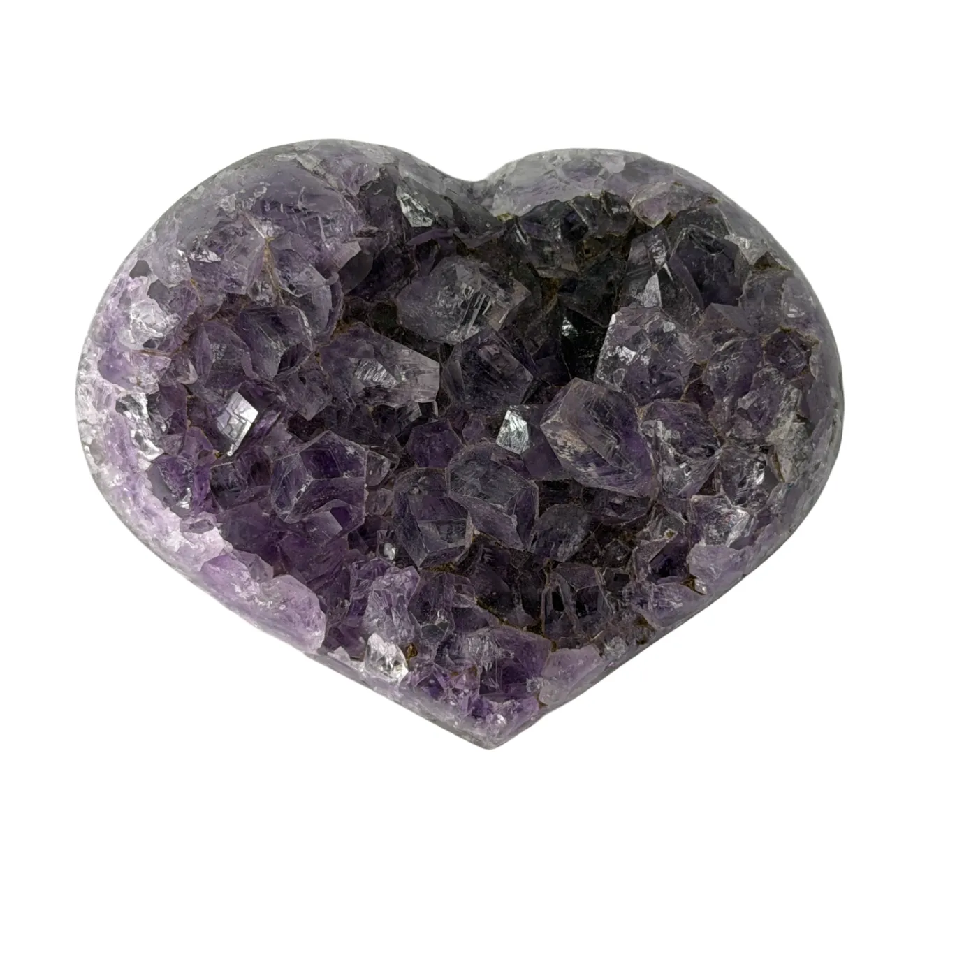 Amethist Hart – Natuurlijke Paarse Edelsteen uit Brazilië