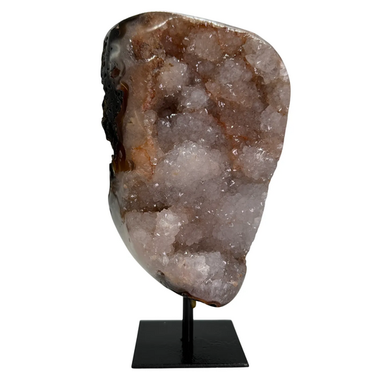 Rotsagaat op Standaard – Natuurlijke Agaat met Druzy uit Brazilië