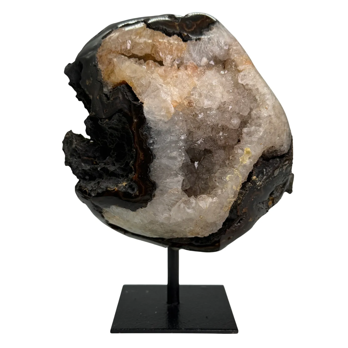 Rotsagaat op Standaard – Natuurlijke Agaat met Druzy uit Brazilië