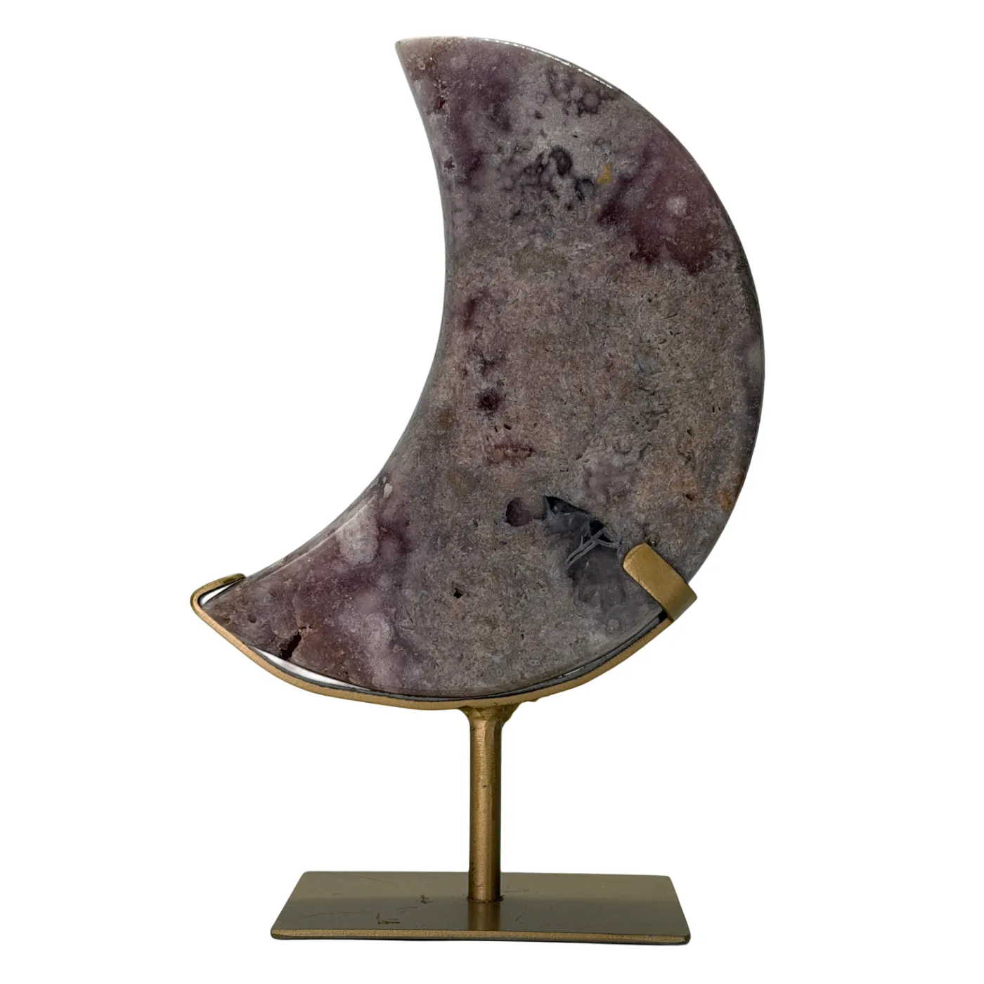 Roze Amethist Maan op Standaard - 1,2 kg - 22 cm