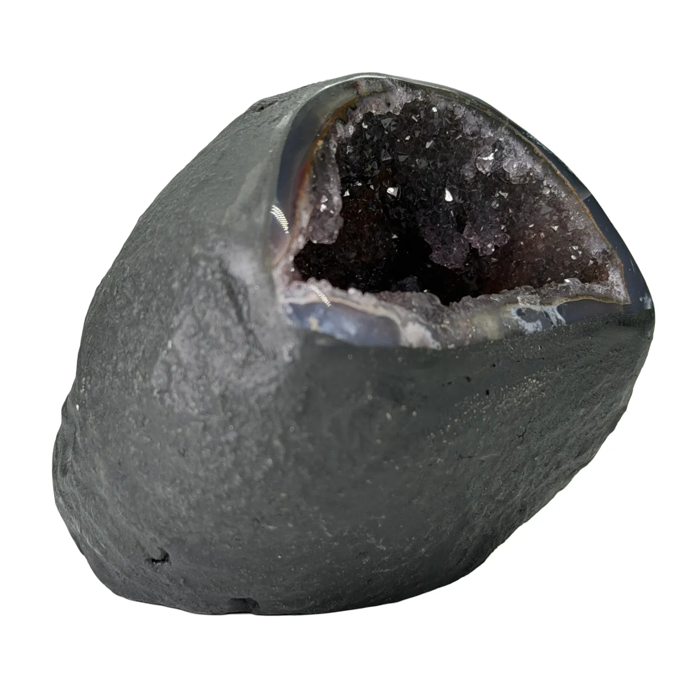 Petite géode d'améthyste du Brésil