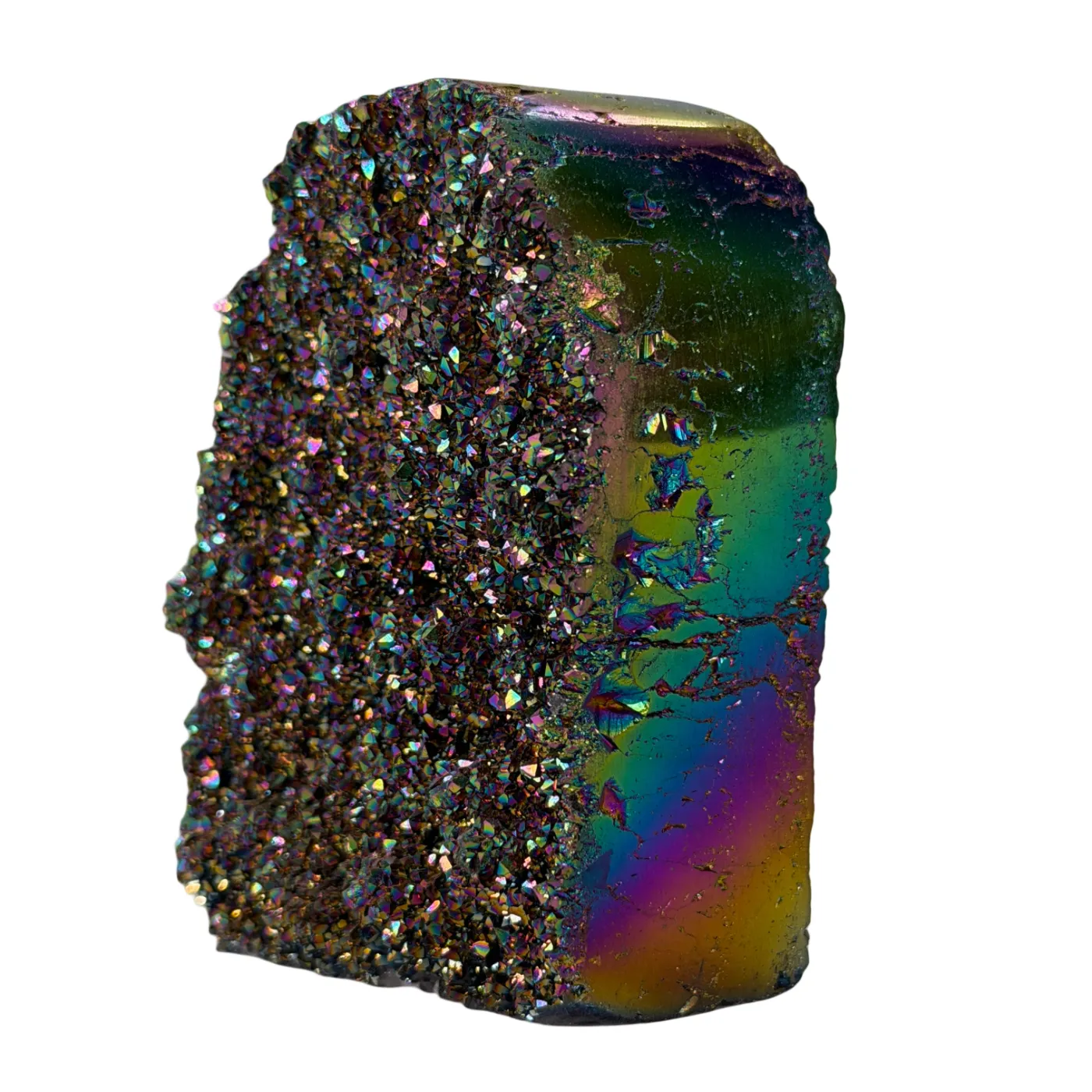 Kleine titanium rainbow kwarts