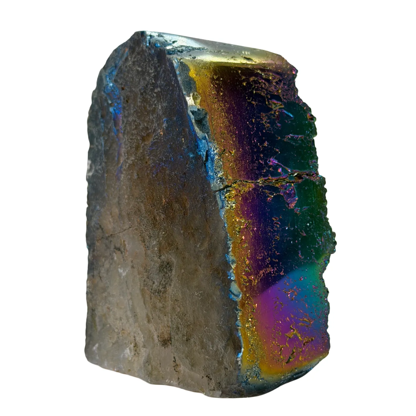 Kleine titanium rainbow kwarts