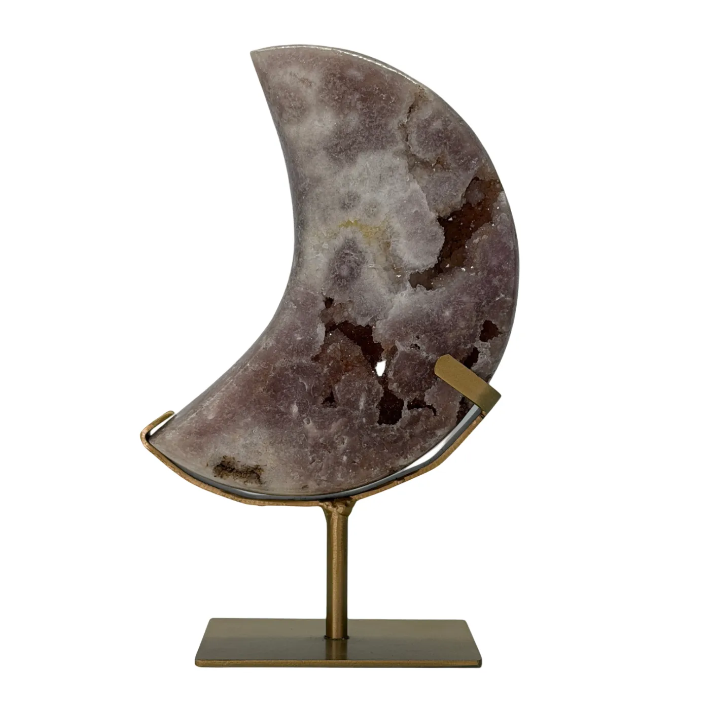 Roze Amethist Maan op Standaard - 1,2 kg