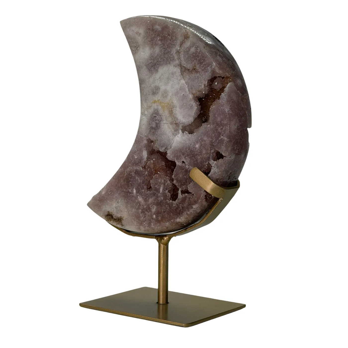 Roze Amethist Maan op Standaard - 1,2 kg