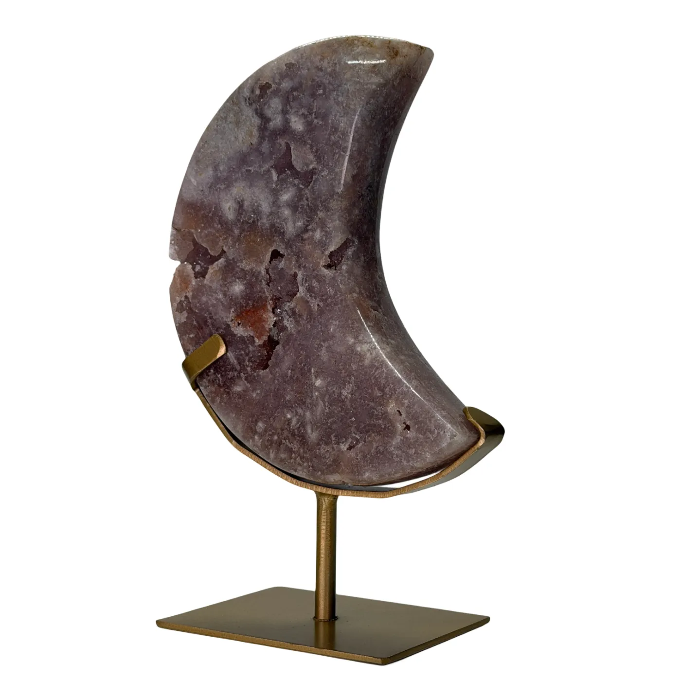 Roze Amethist Maan op Standaard - 1,2 kg