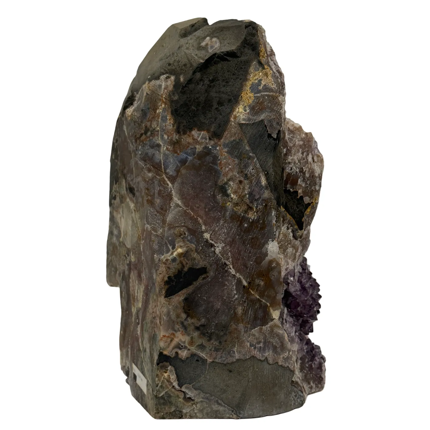 Améthyste unique d'Uruguay avec calcite et druse - 13,25 kg