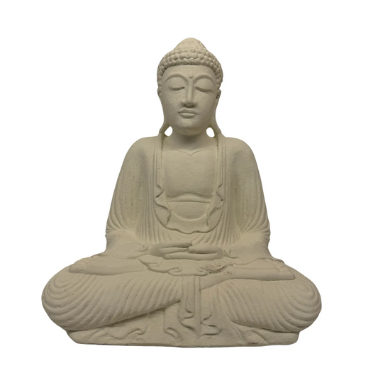 Terracotta Buddha garden statue – 40 cm