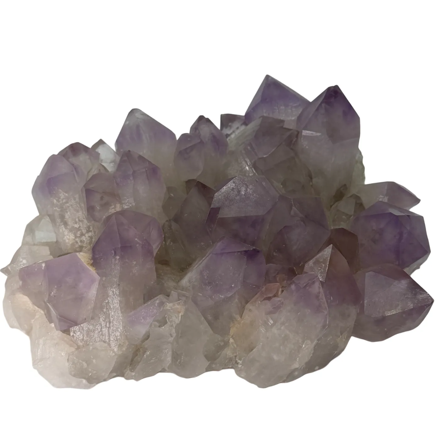 Amethist cluster uit Bolivia met prachtige grote paarse punten