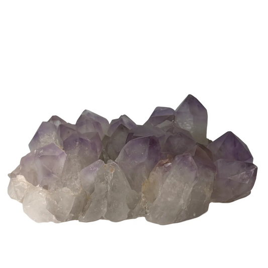 Amethist cluster uit Bolivia met prachtige grote paarse punten