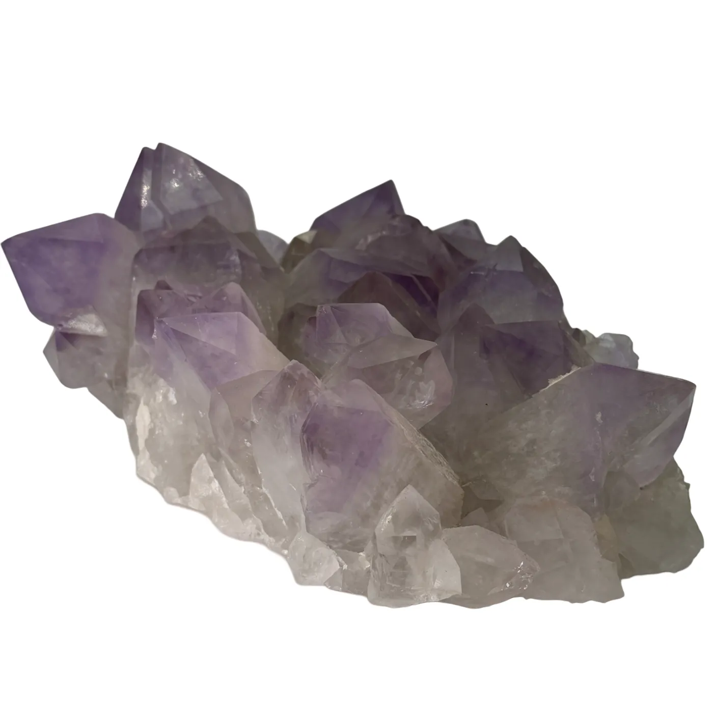 Amethist cluster uit Bolivia met prachtige grote paarse punten