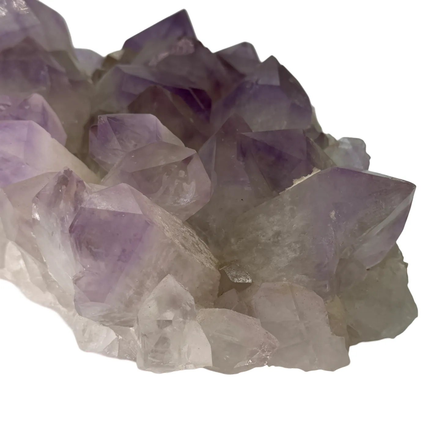 Amethist cluster uit Bolivia met prachtige grote paarse punten