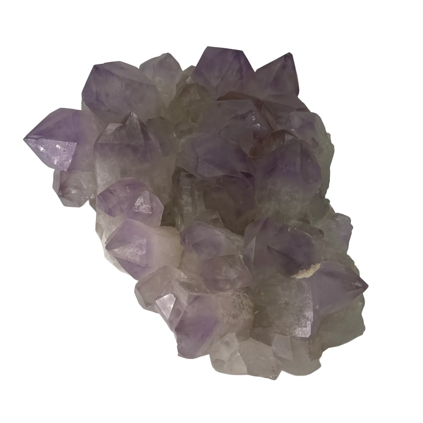 Amethist cluster uit Bolivia met prachtige grote paarse punten