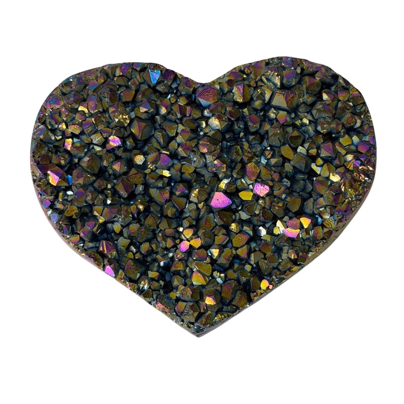 Titanium rainbow hart van kwarts.