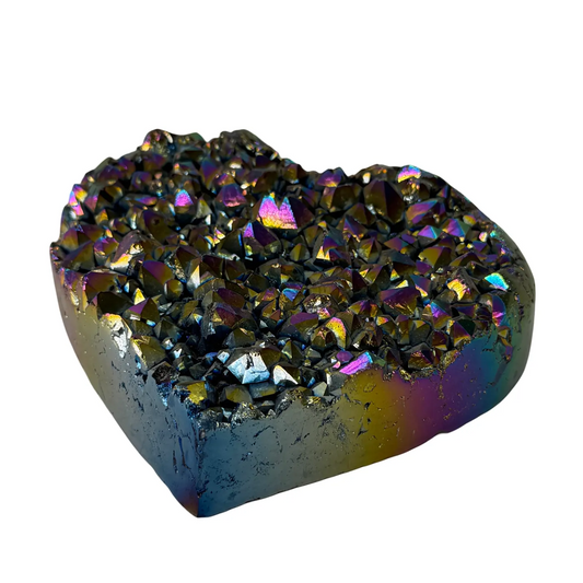 Titanium rainbow hart van kwarts