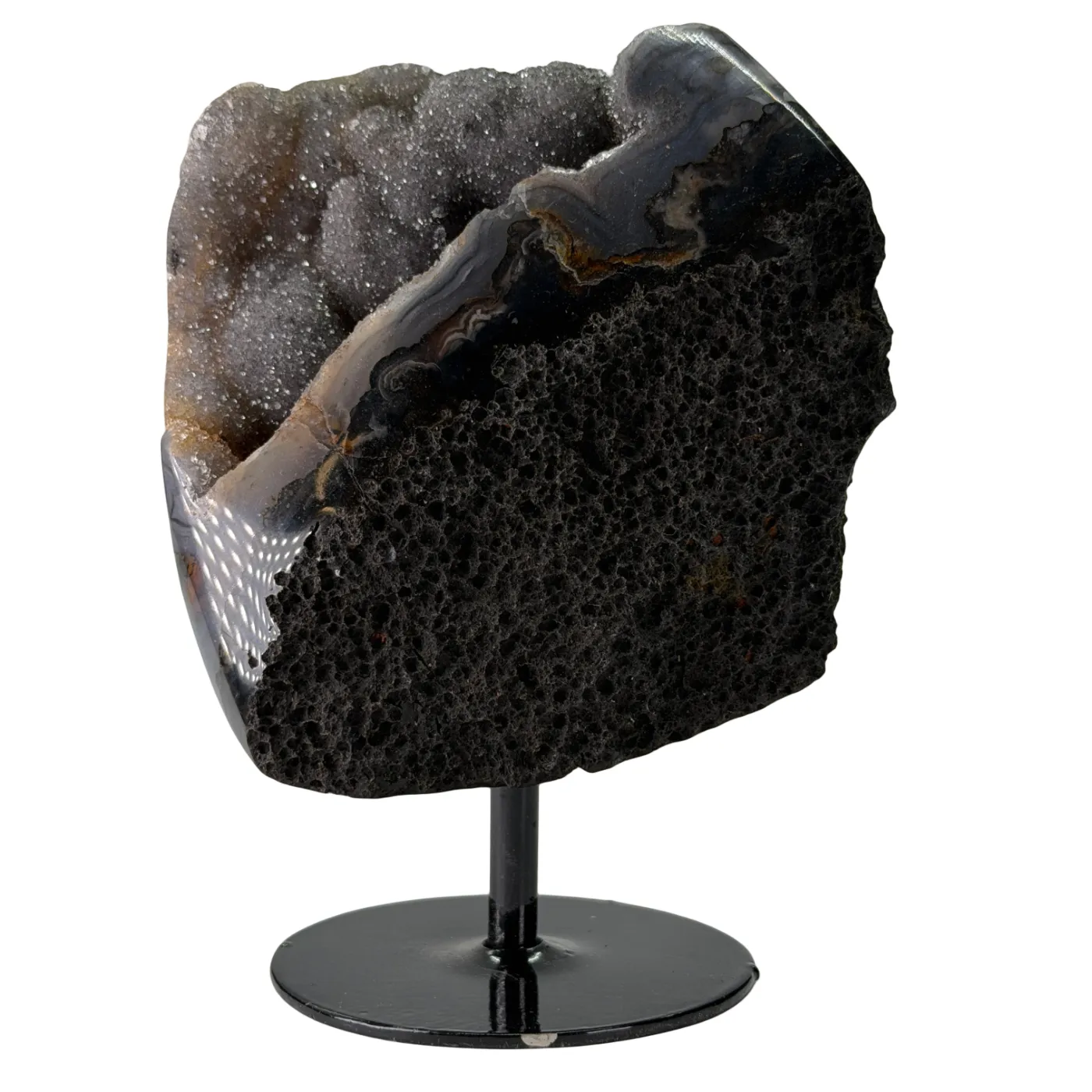 Kleine rots agaat op standaard – Brazilië