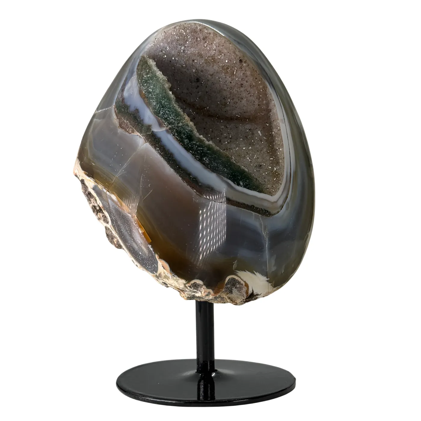 Kleine rots agaat op standaard – Brazilië