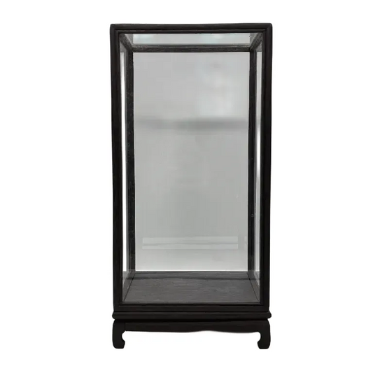 Vierkant Stolp - Glazen Vitrine - 17x17x35 cm