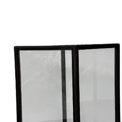 Vierkant Stolp - Glazen Vitrine - 17x17x35 cm