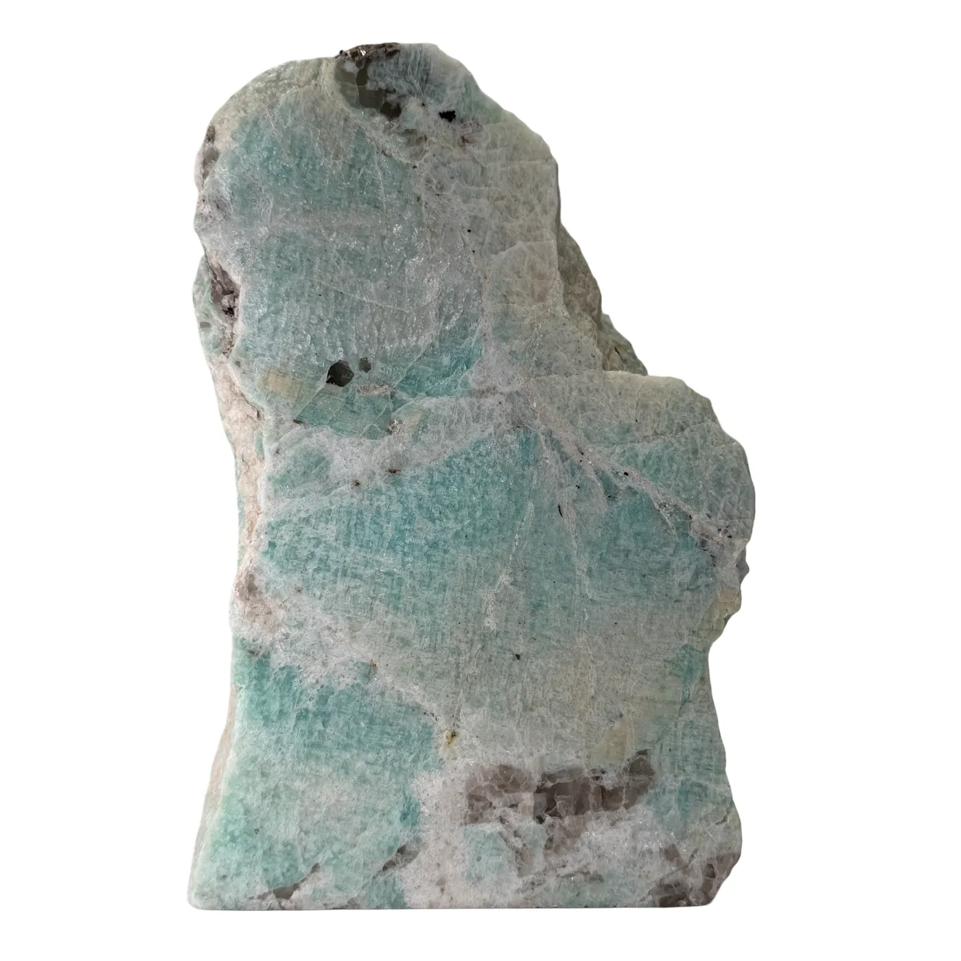 Amazoniet Cut Base uit Brazilië – Gepolijst & Ruw Edelsteen Decoratie - 2,7 kg