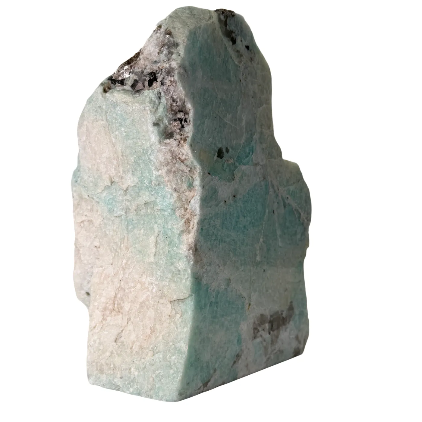 Amazoniet Cut Base uit Brazilië – Gepolijst & Ruw Edelsteen Decoratie - 2,7 kg