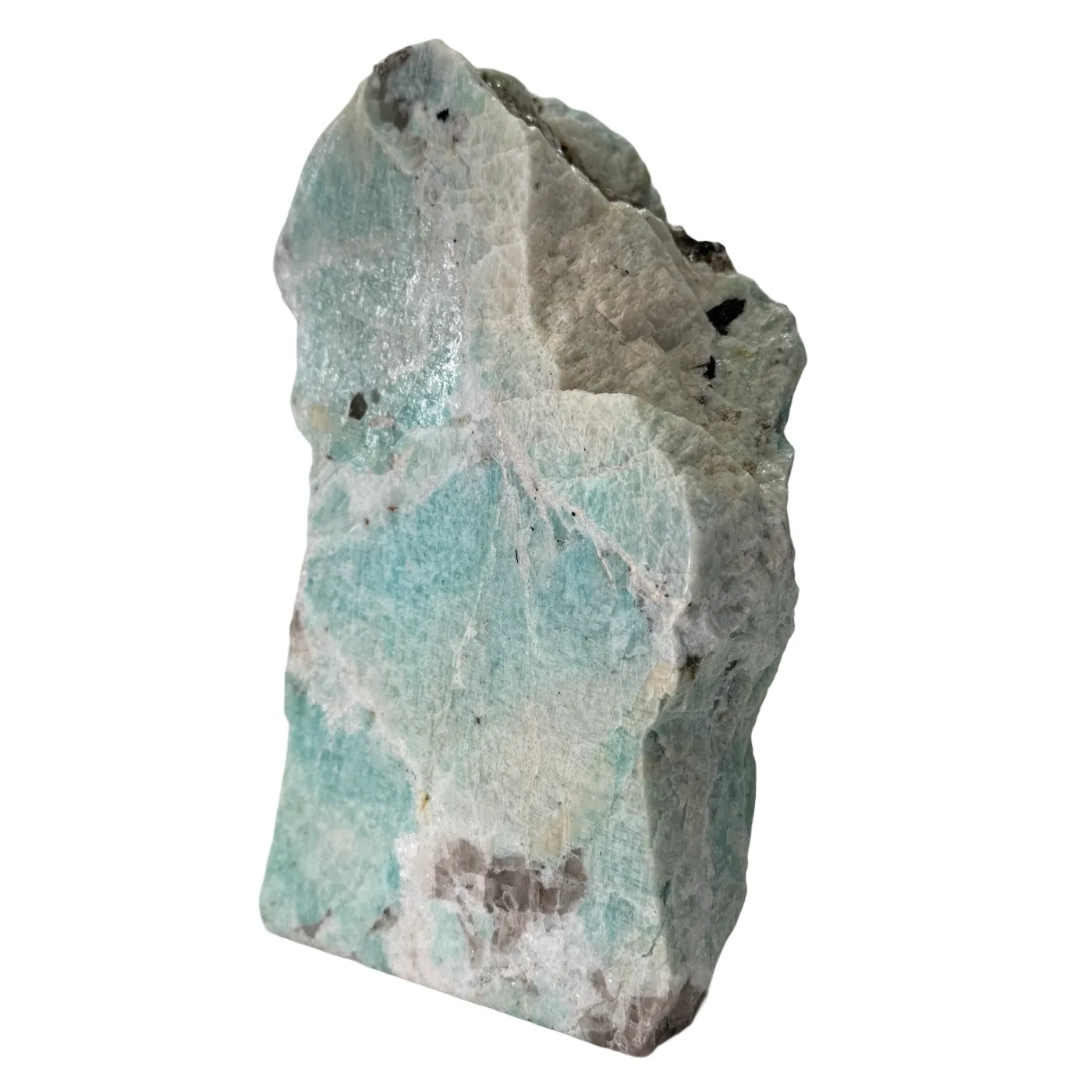 Amazoniet Cut Base uit Brazilië – Gepolijst & Ruw Edelsteen Decoratie - 2,7 kg