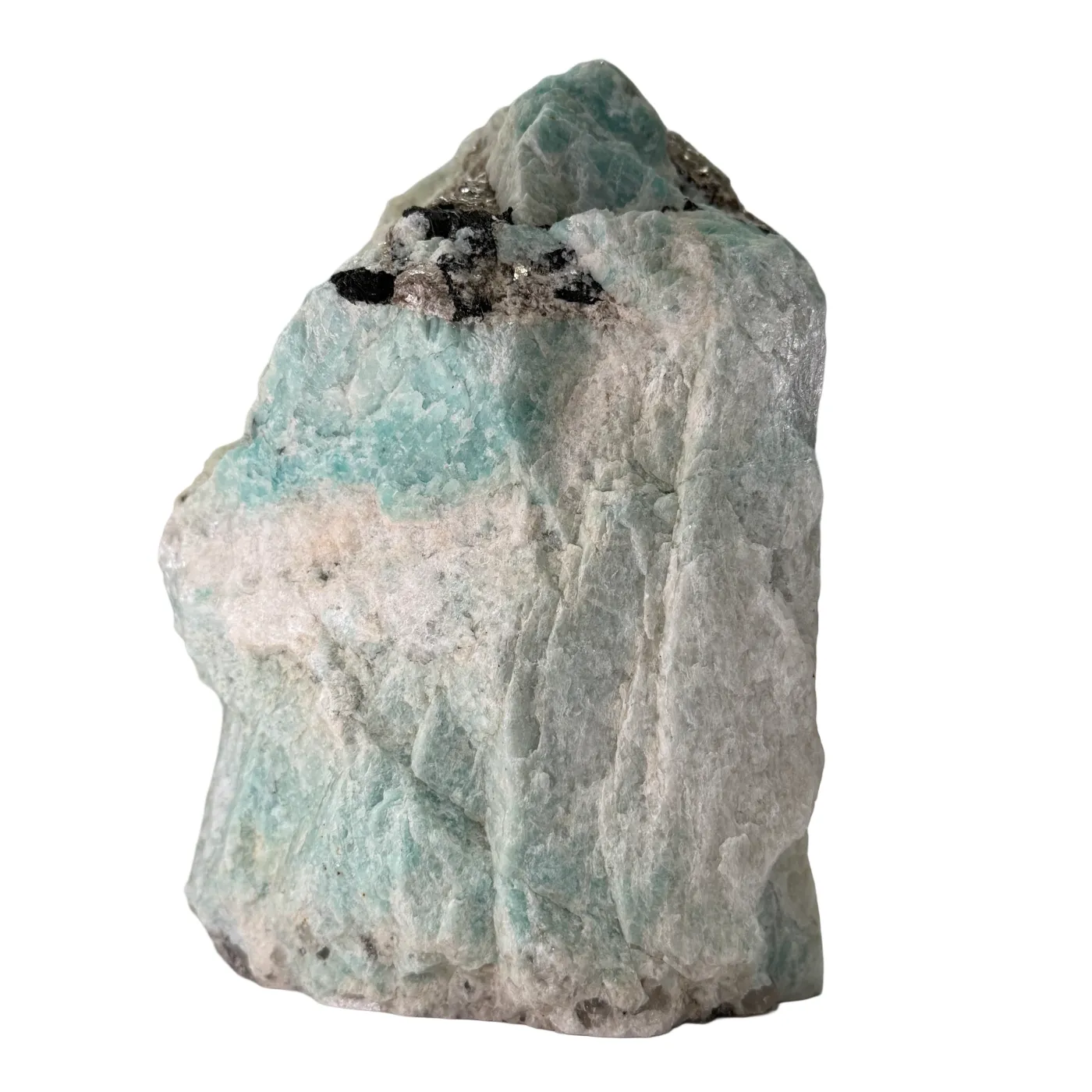 Amazoniet Cut Base uit Brazilië – Gepolijst & Ruw Edelsteen Decoratie - 2,7 kg