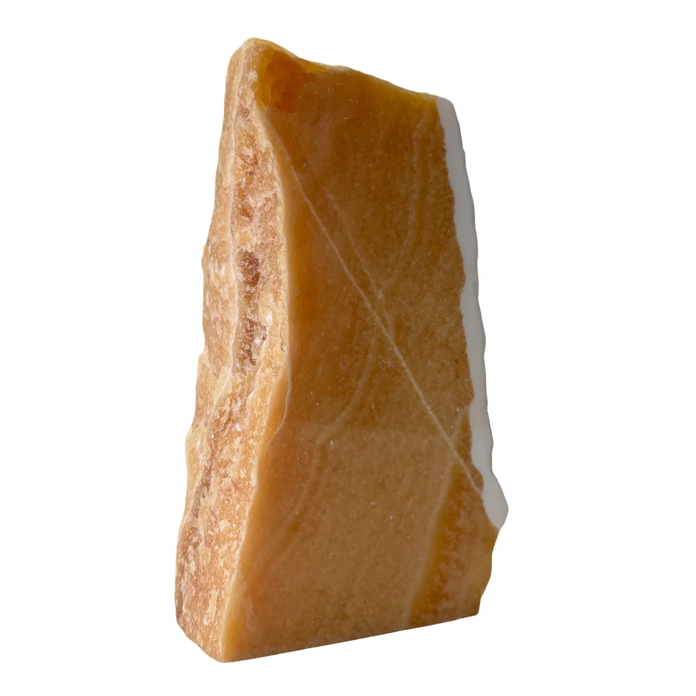 Oranje Calciet Cut Base – Gepolijst & Ruw Edelsteen Decoratie - 2,6 kg