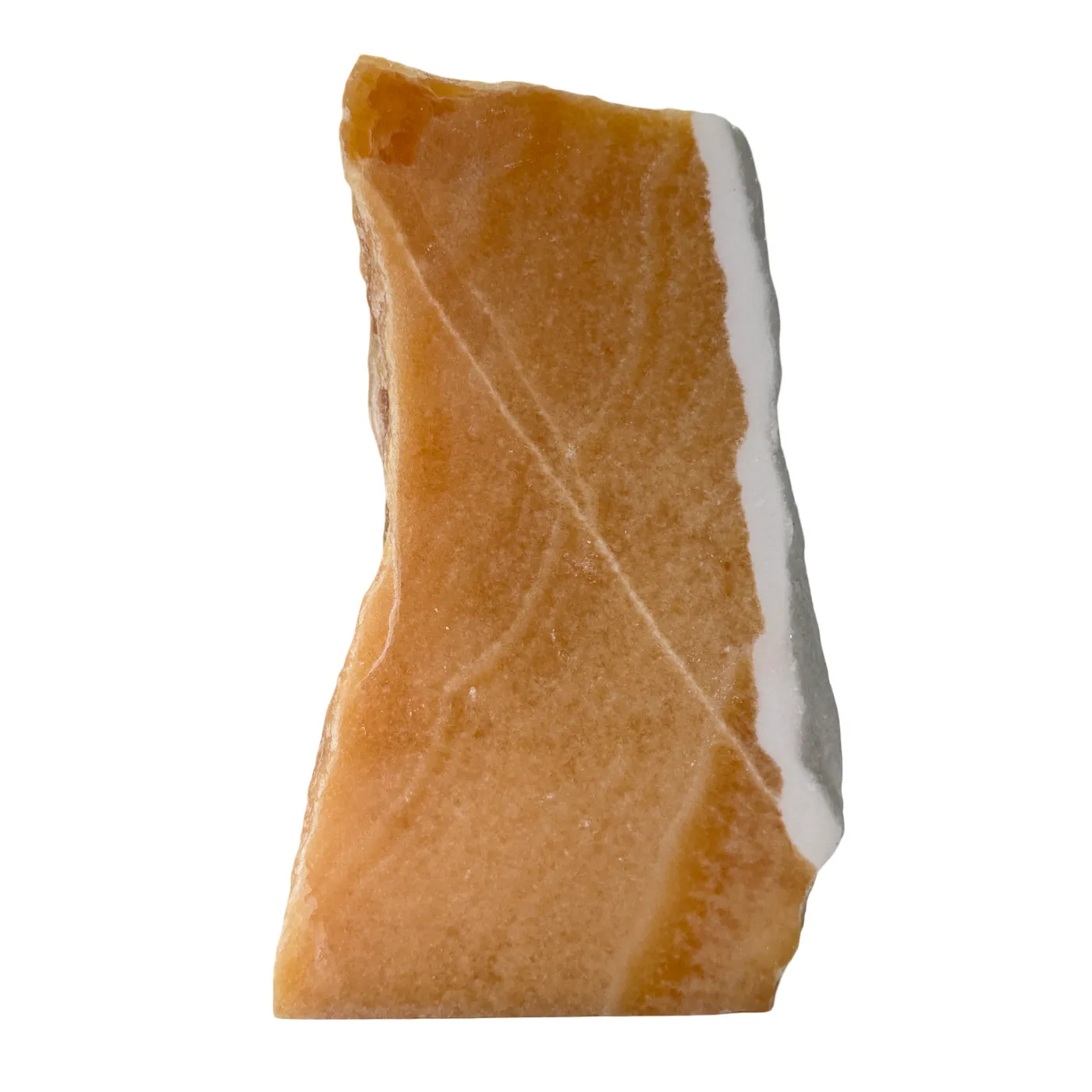 Oranje Calciet Cut Base – Gepolijst & Ruw Edelsteen Decoratie - 2,6 kg