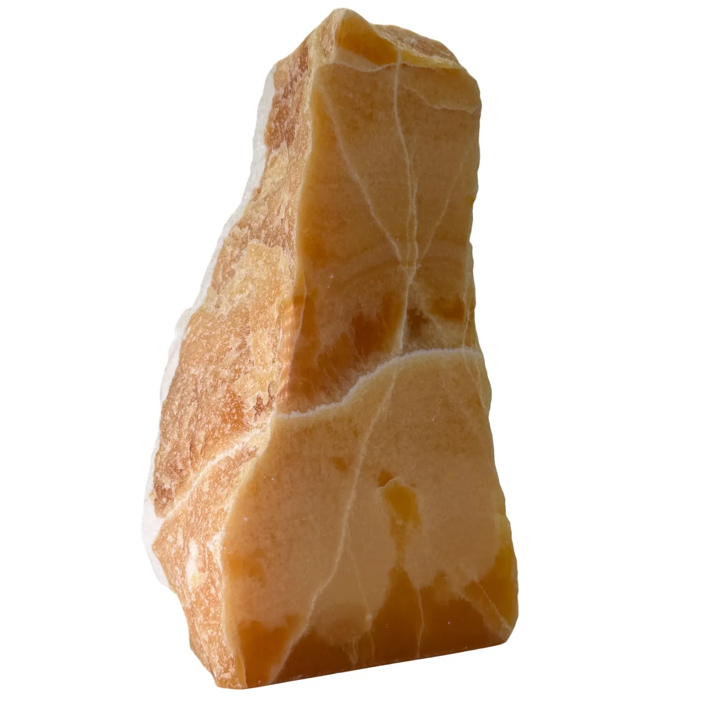 Oranje Calciet Cut Base – Gepolijst & Ruw Edelsteen Decoratie - 2,9 kg