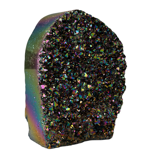 Titanium Rainbow Kwarts Cut Base