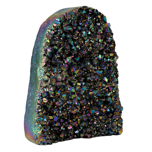 Titanium Rainbow Kwarts Cut Base