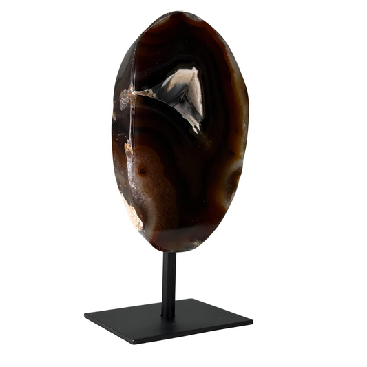 Agaat Schijf op Standaard – Brazilië – 14 cm